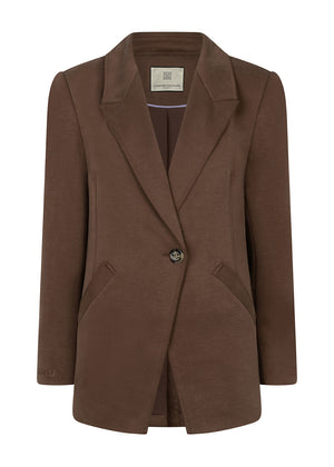 Wrinkle-Free Stretch Blazer | Brown
