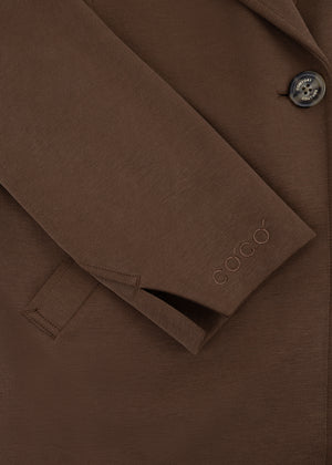 Wrinkle-Free Stretch Blazer | Brown