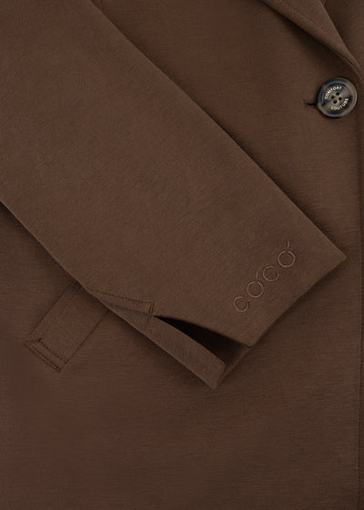 Wrinkle-Free Stretch Blazer | Brown