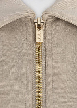 3-in-1 Zip-Off Jumpsuit | Beige