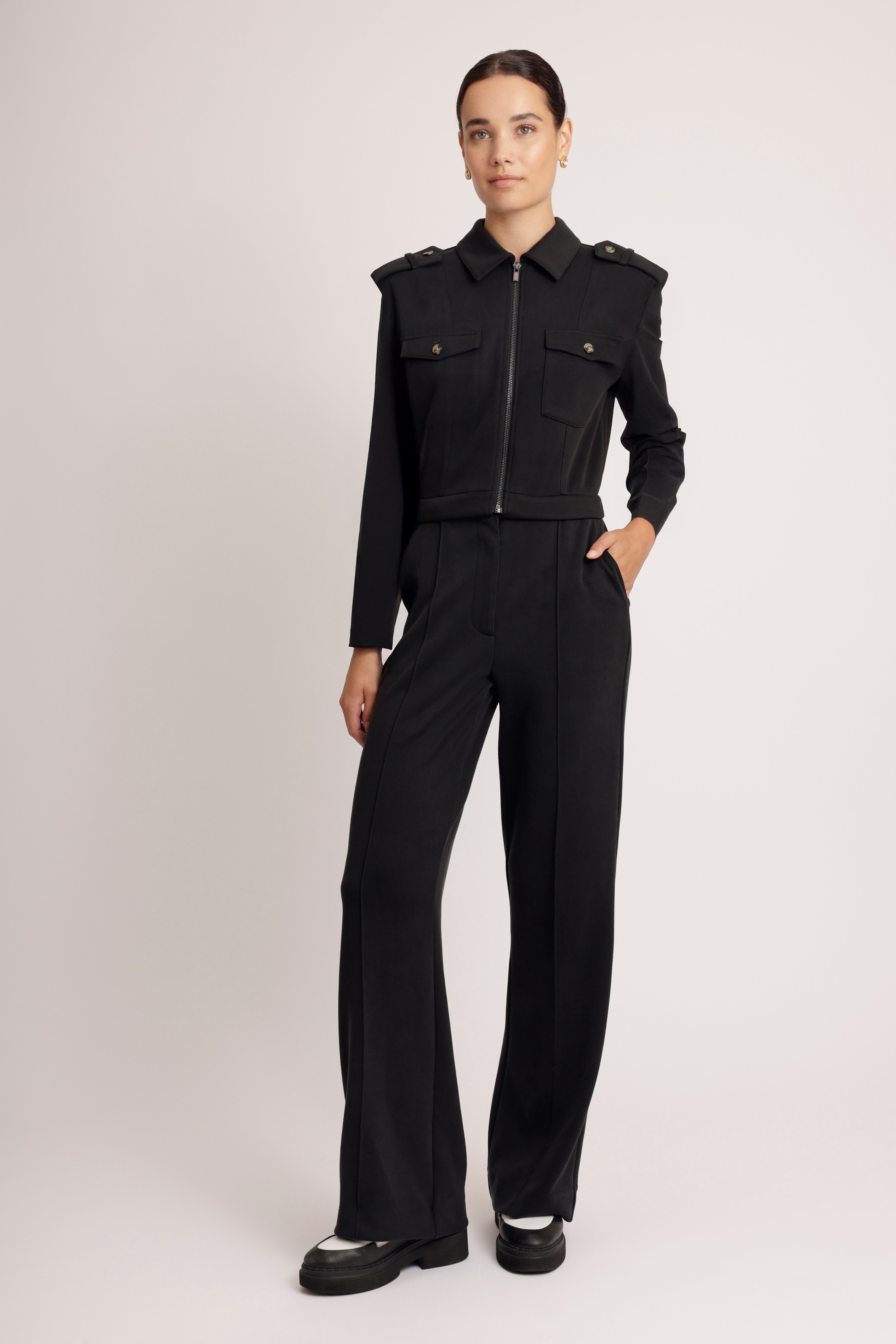 3-in-1 Zip-Off Jumpsuit | Almost Black