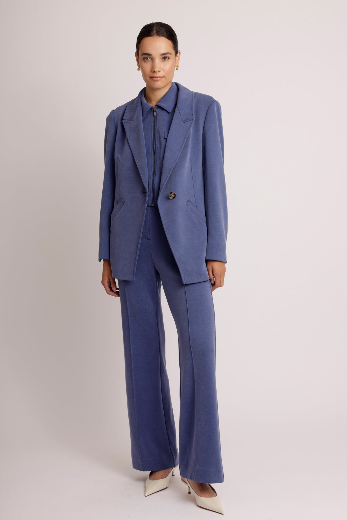 3-in-1 Zip-Off Jumpsuit | Mid-Blue