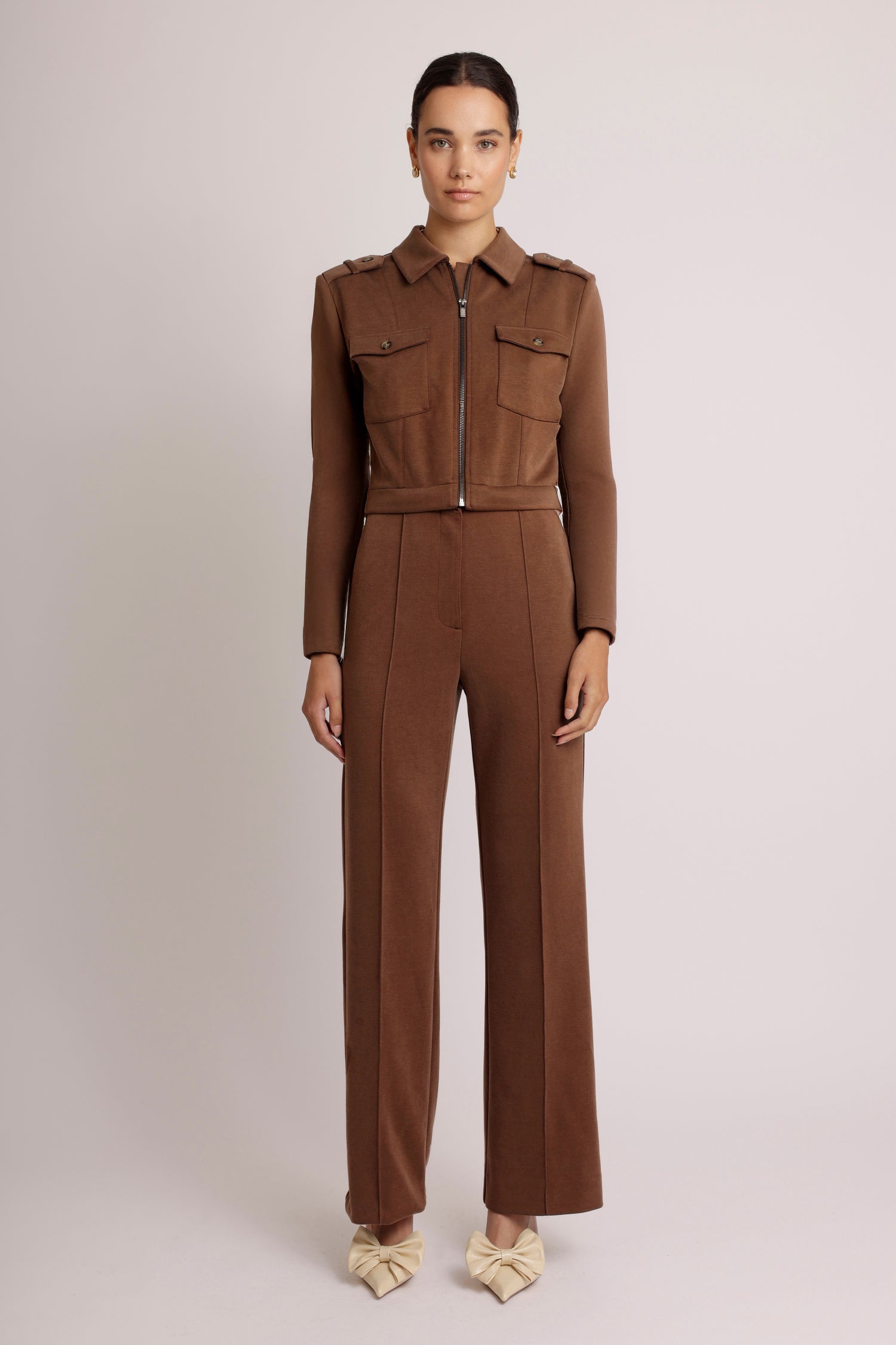 3-in-1 Zip-Off Jumpsuit | Brown