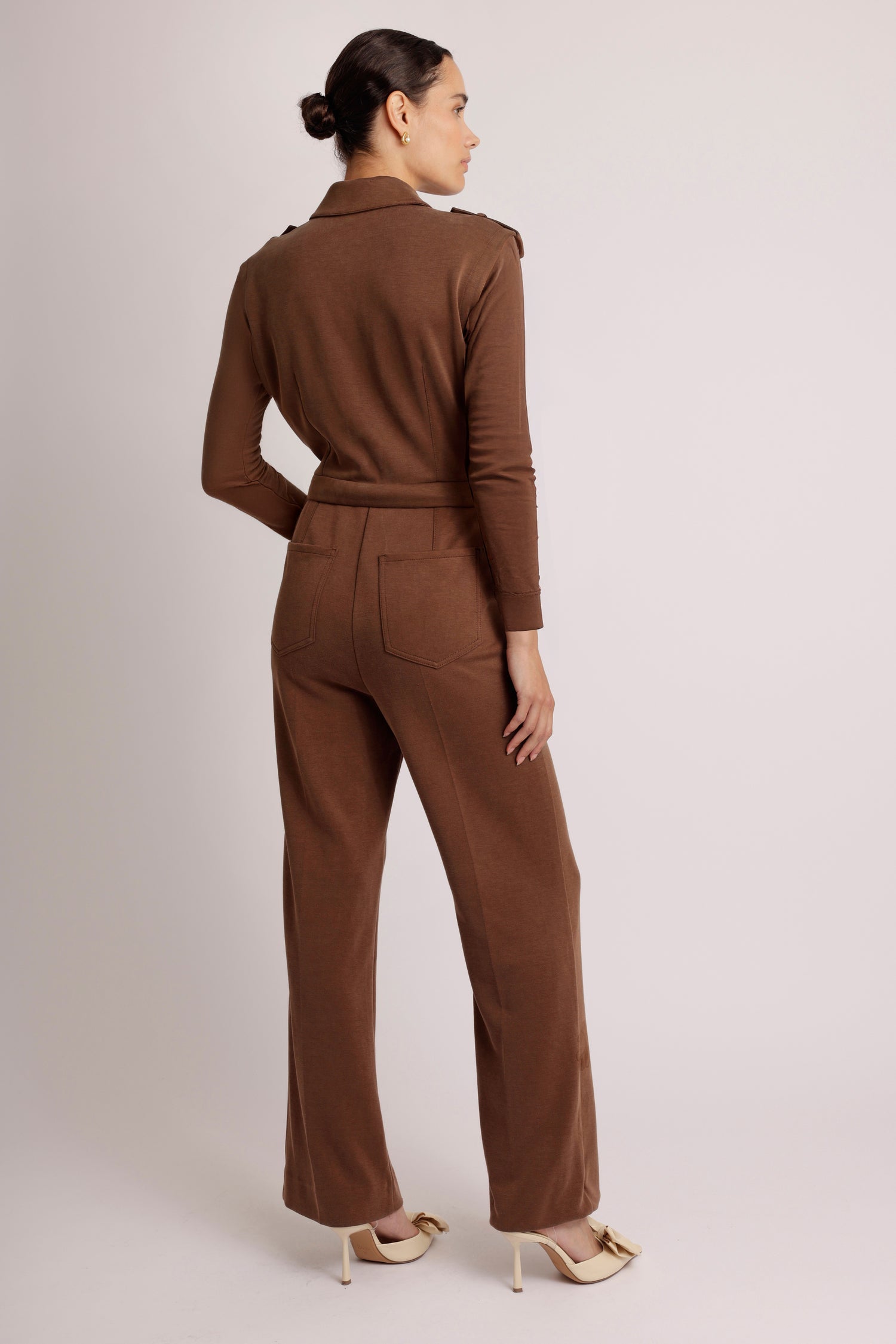 3-in-1 Zip-Off Jumpsuit | Brown