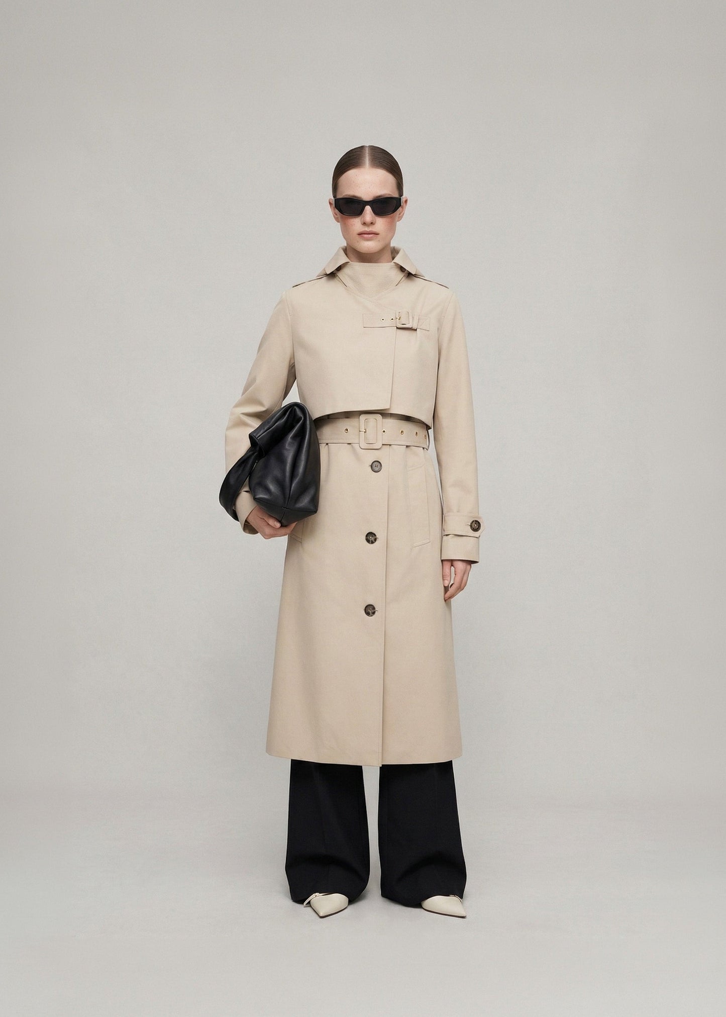 3-in-1 Trench Dress - Cream