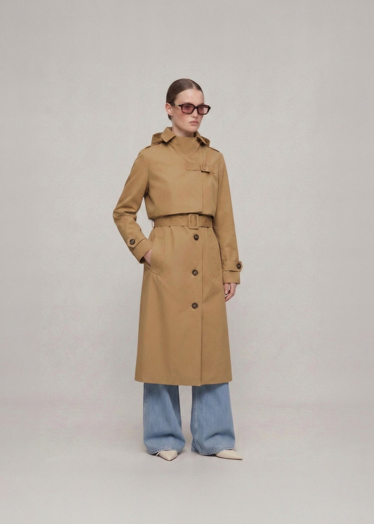 3-in-1 Trench Dress - Soft Brown