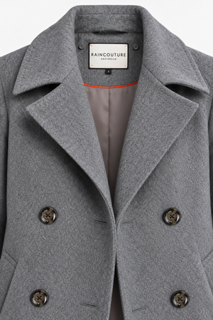 Waterproof 100% Wool Wrapcoat | Gray