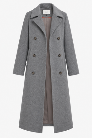 Waterproof 100% Wool Wrapcoat | Gray