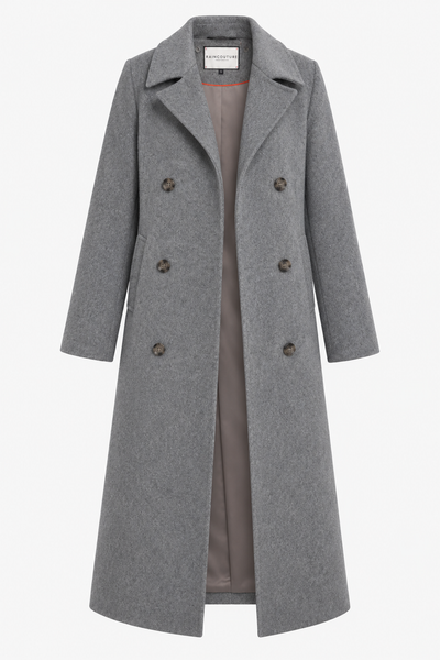 Waterproof 100% Wool Wrapcoat | Gray