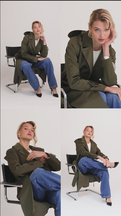 Waterproof Straight-Fit Trenchcoat 2.0 | Satin Green