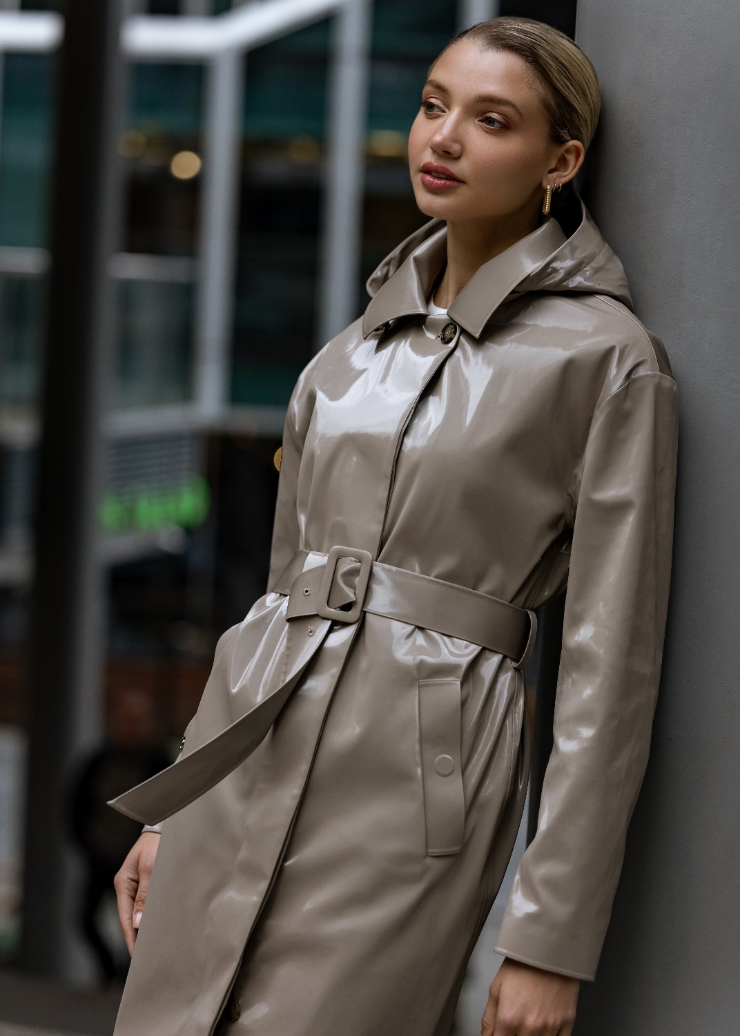 Laque Coat - Light Mocca/Beige