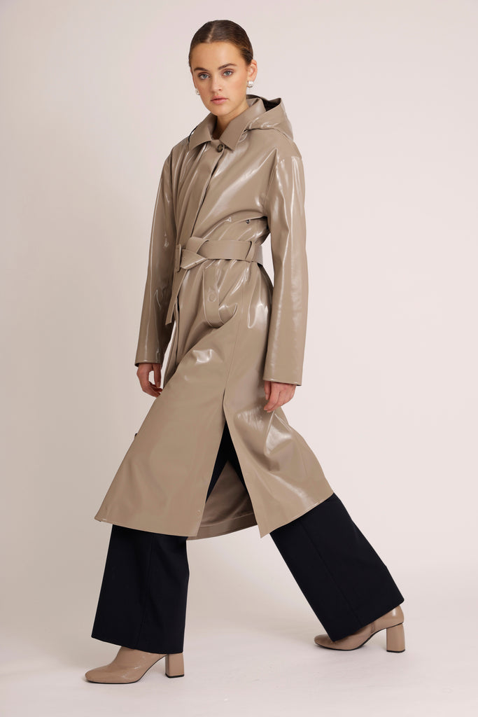 Laque Coat - Light Mocca/Beige