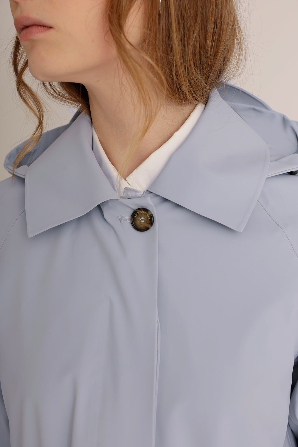 Waterproof Packable Straight-Fit Trenchcoat | Sky Gray