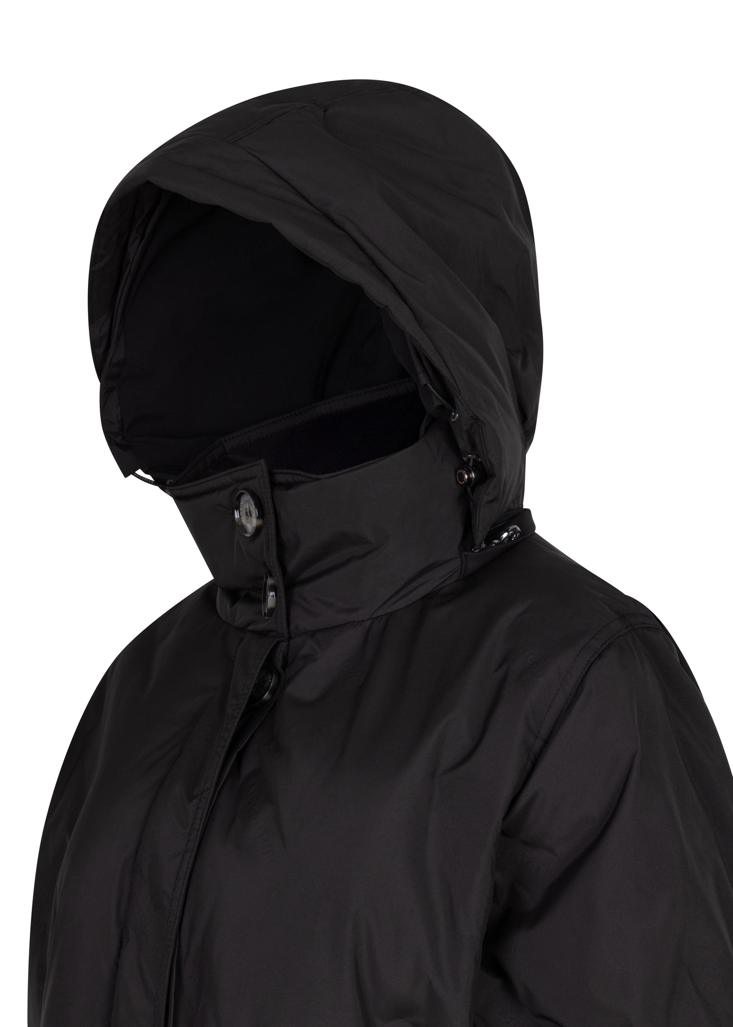 Waterproof Puffer Poncho  | Black