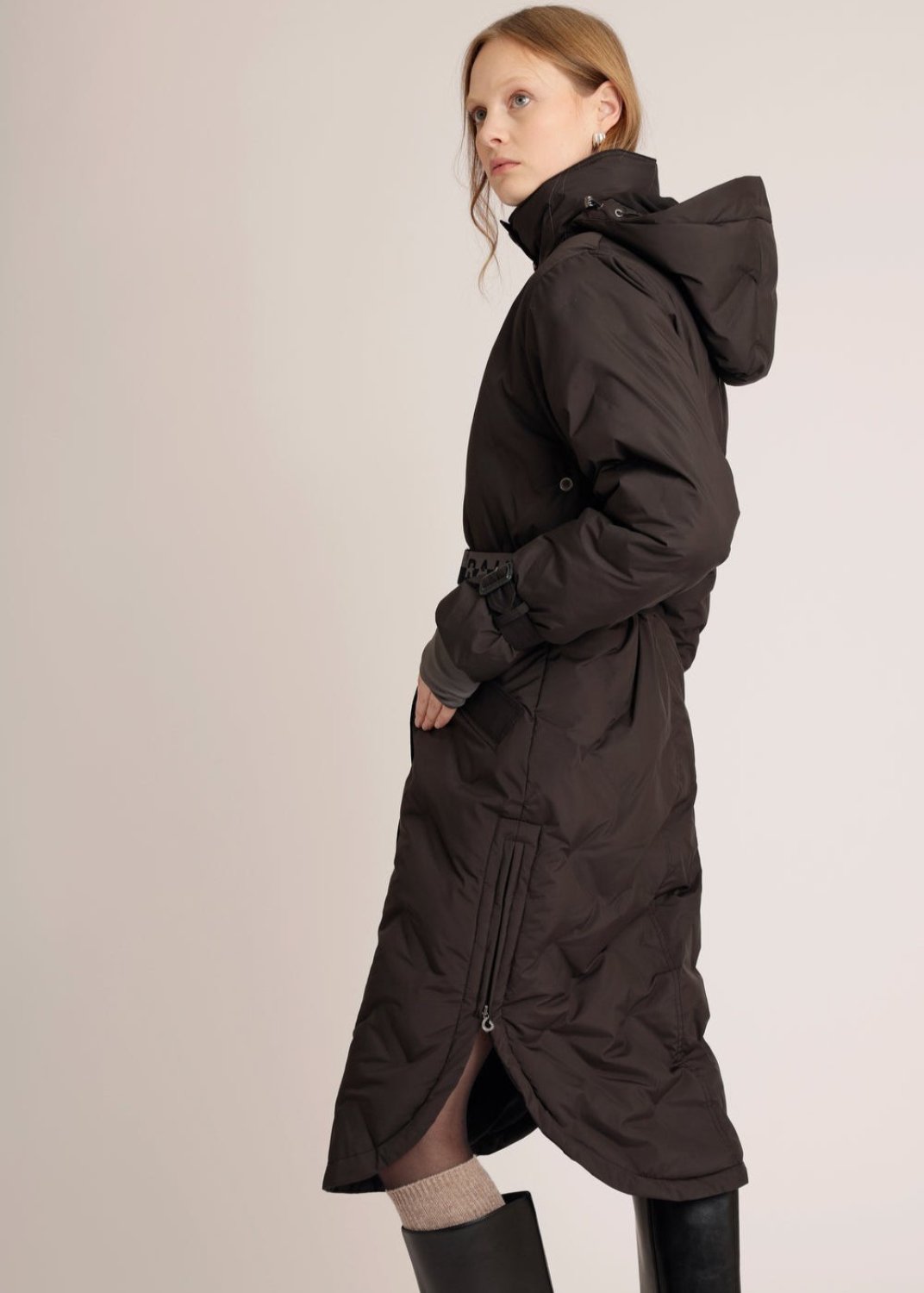 Waterproof Puffer Poncho  | Black