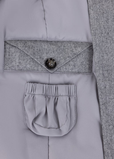 3-in-1 Waterproof Jacket & Bodywarmer | Grey Wool