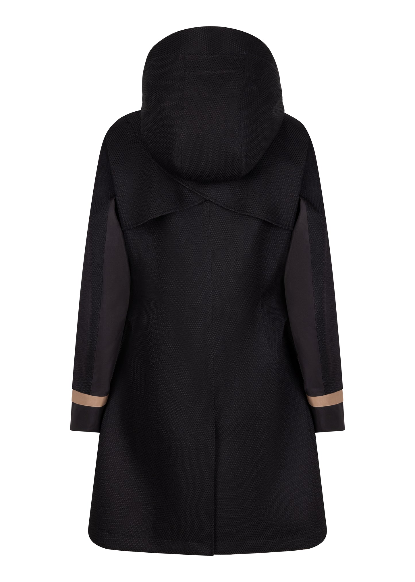 Waterproof Straight Fit Coat  | Black