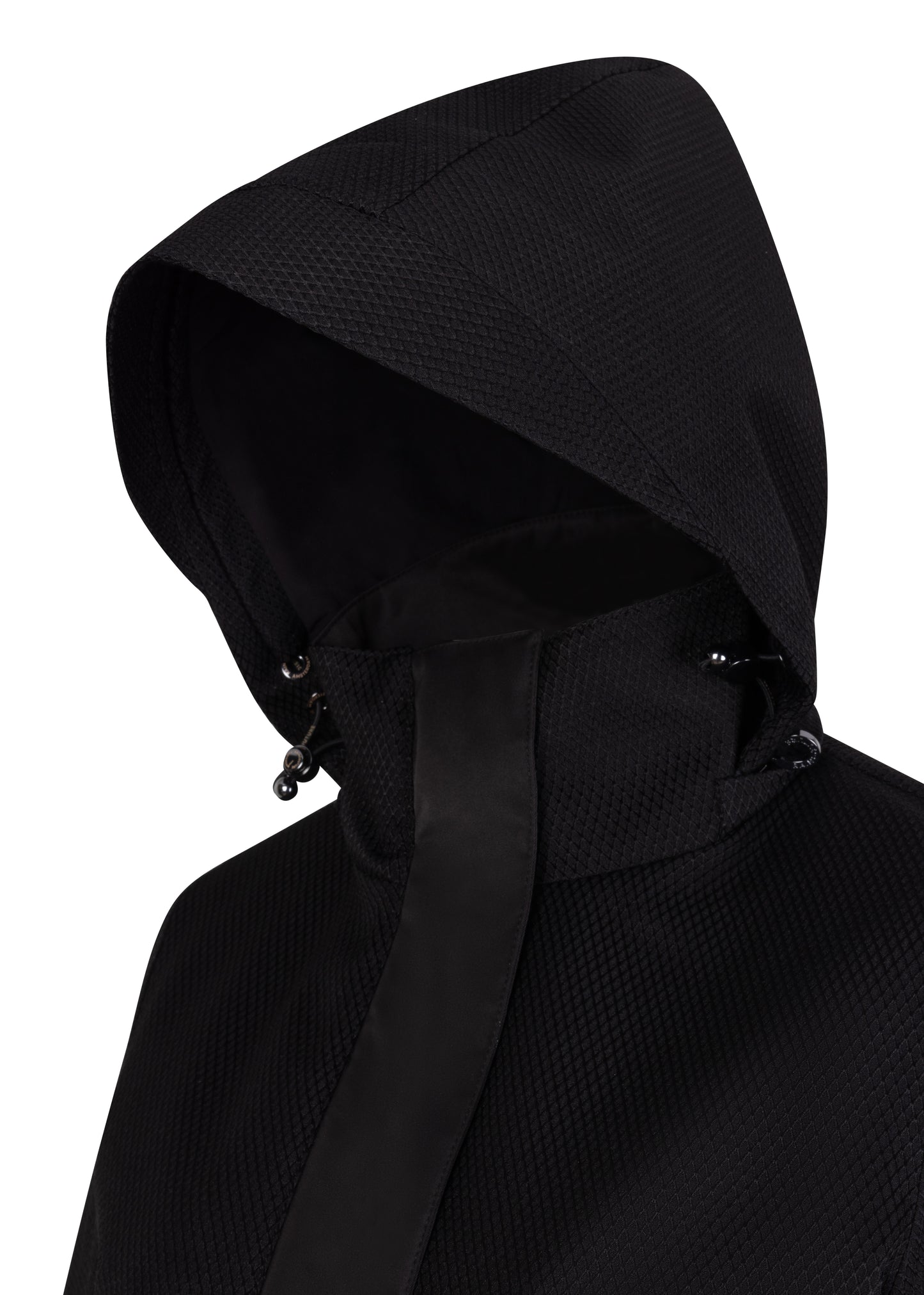 Waterproof Straight Fit Coat  | Black