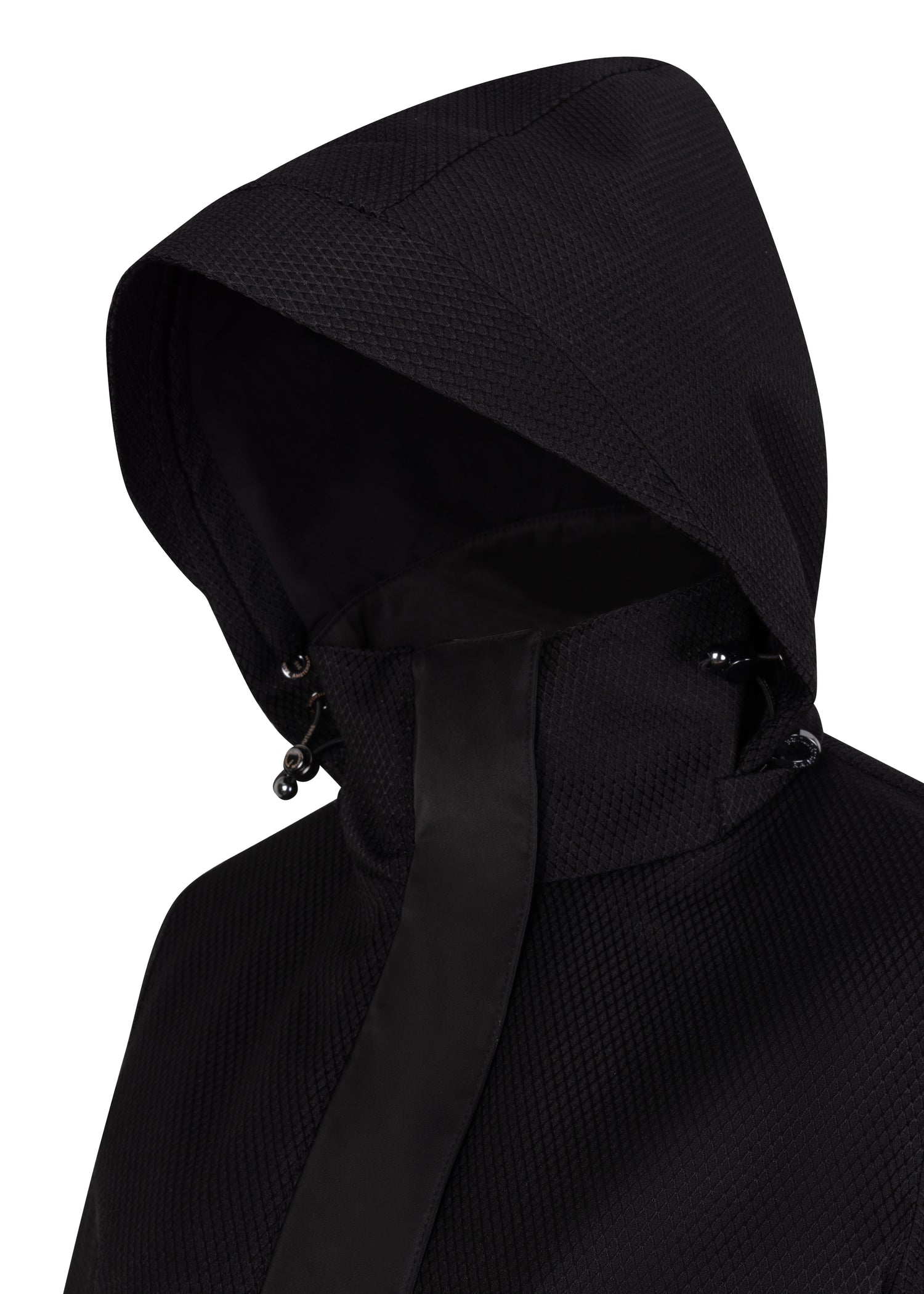 Waterproof Straight Fit Coat  | Black