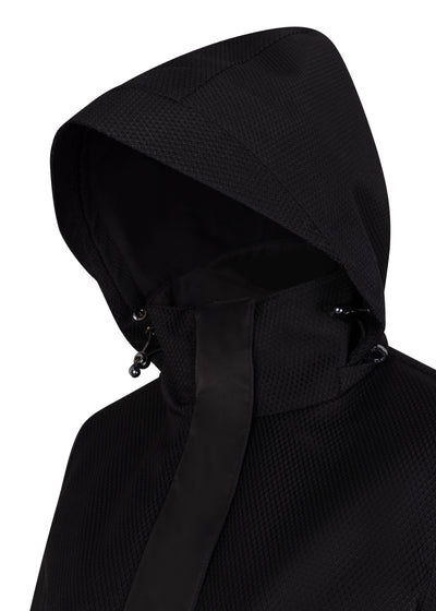 Waterproof Straight Fit Coat  | Black