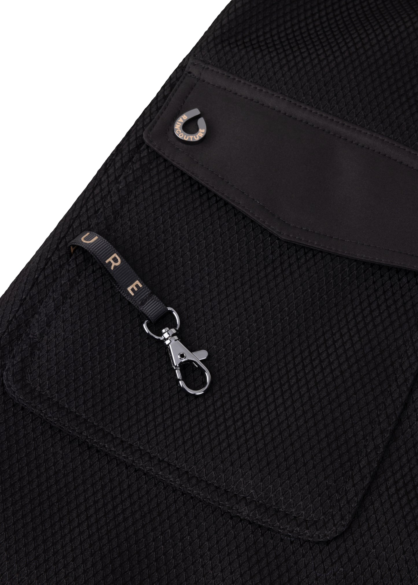 Waterproof Straight Fit Coat  | Black