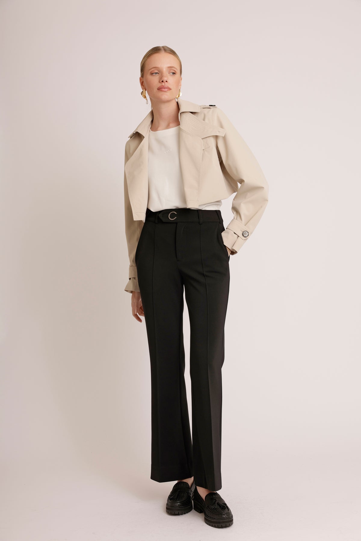 Korte Trenchcoat | Crème