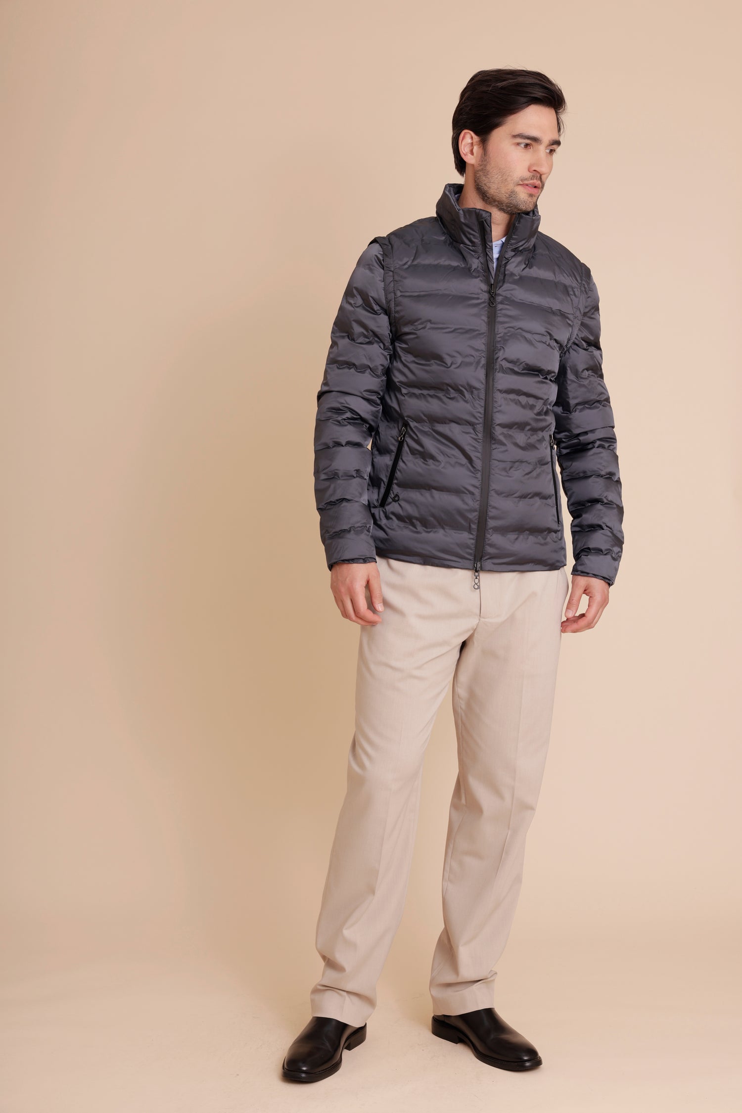 Men 3-in-1 Down Jacket & Bodywarmer - Navy