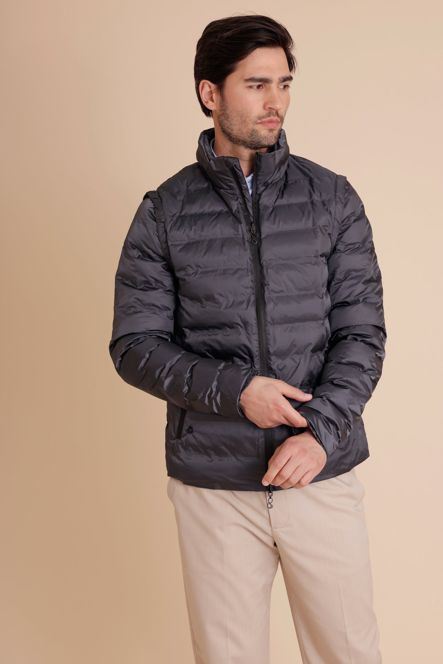 Men 3-in-1 Down Jacket & Bodywarmer - Navy