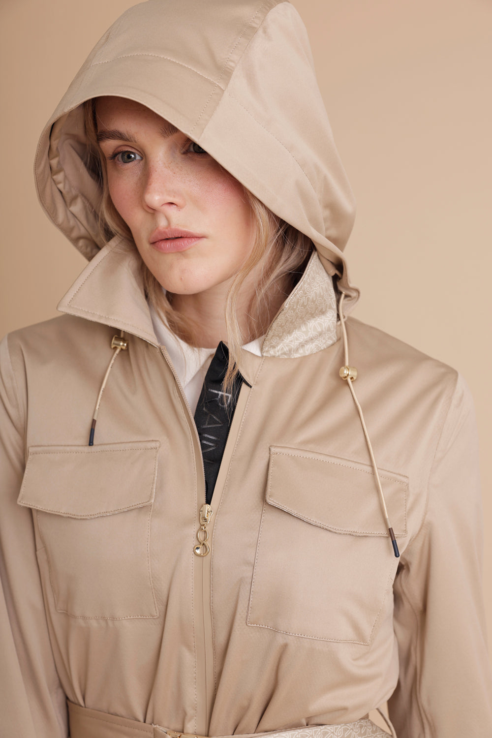 Waterproof Stretchable 4-Pocket Jacket | Beige