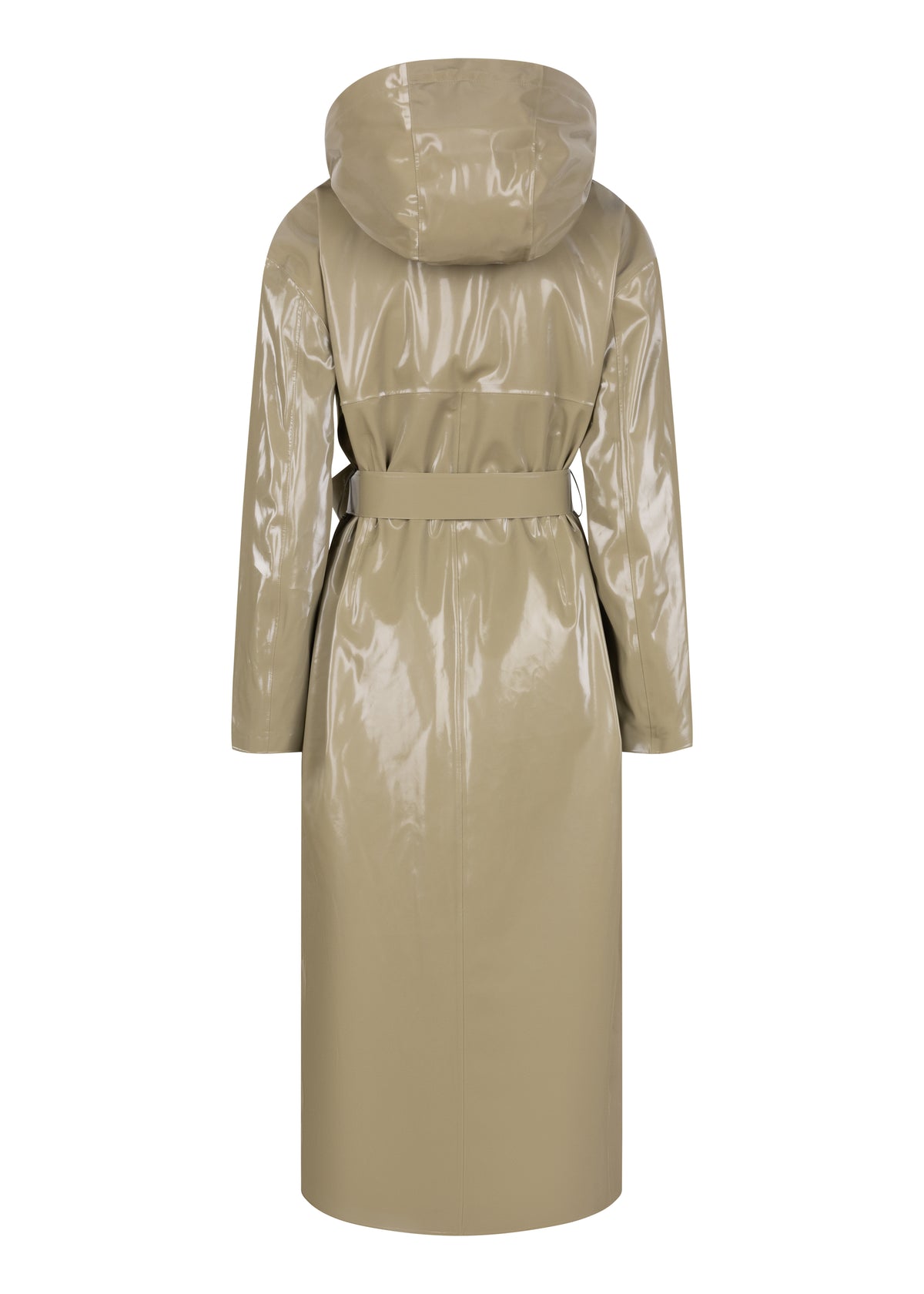 Waterproof Laque Coat | Khaki Green