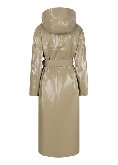 Waterproof Laque Coat | Khaki Green