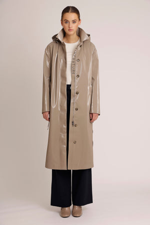 Waterproof Laque Coat | Mocha