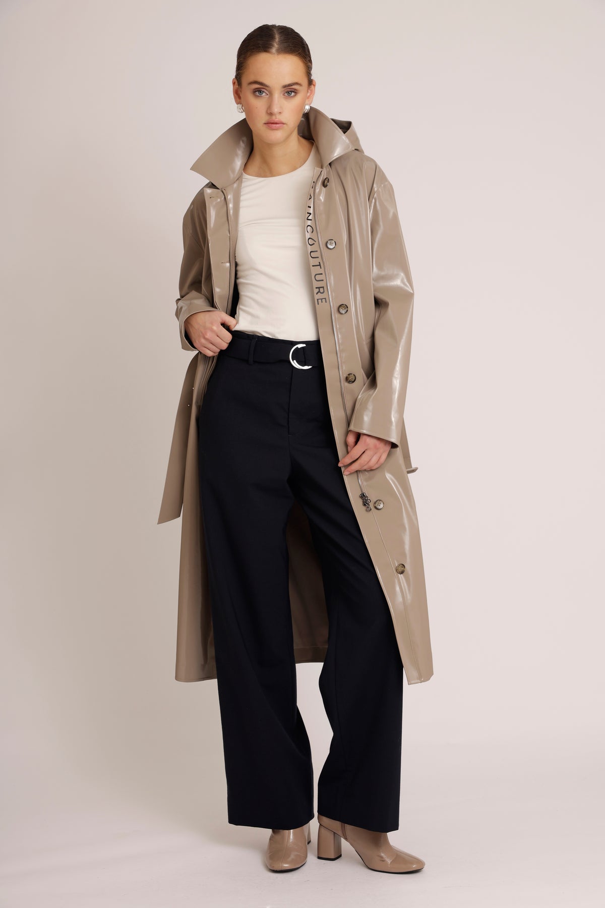 Waterproof Laque Coat | Mocha
