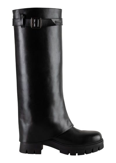 2-in-1 Waterproof Boots | Black Leather