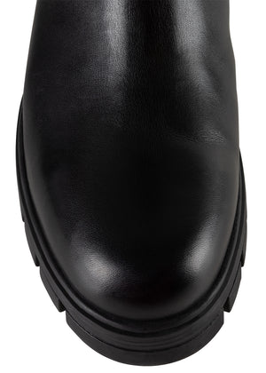 2-in-1 Waterproof Boots | Black Leather