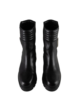 2-in-1 Waterproof Boots | Black Leather