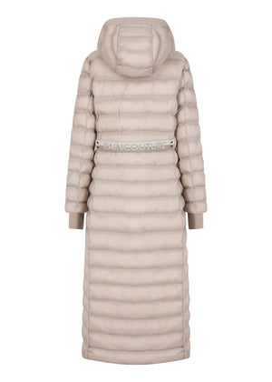 Maxi Waterproof Puffer Jacket  |  Beige