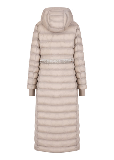 Maxi Waterproof Puffer Jacket  |  Beige