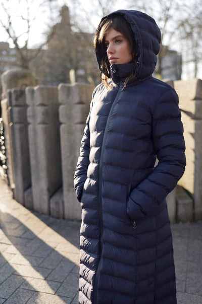 Maxi Waterproof Puffer Jacket | True Navy