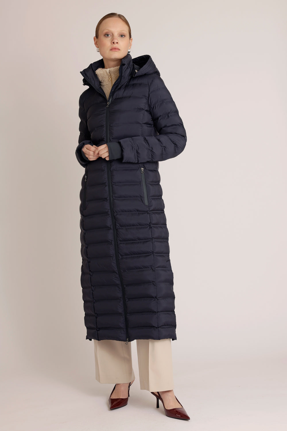 Maxi Waterproof Puffer Jacket | True Navy