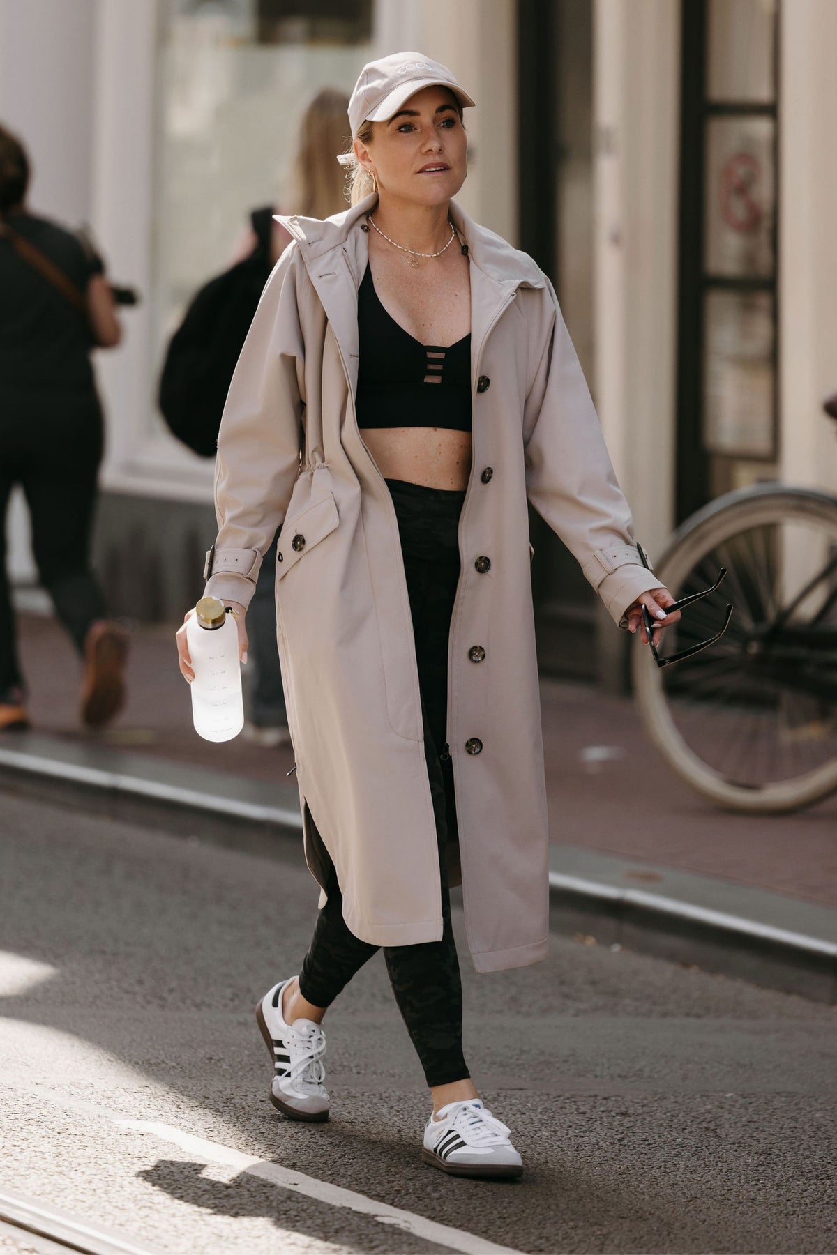 Waterproof Luxury Tailored Poncho | Greige