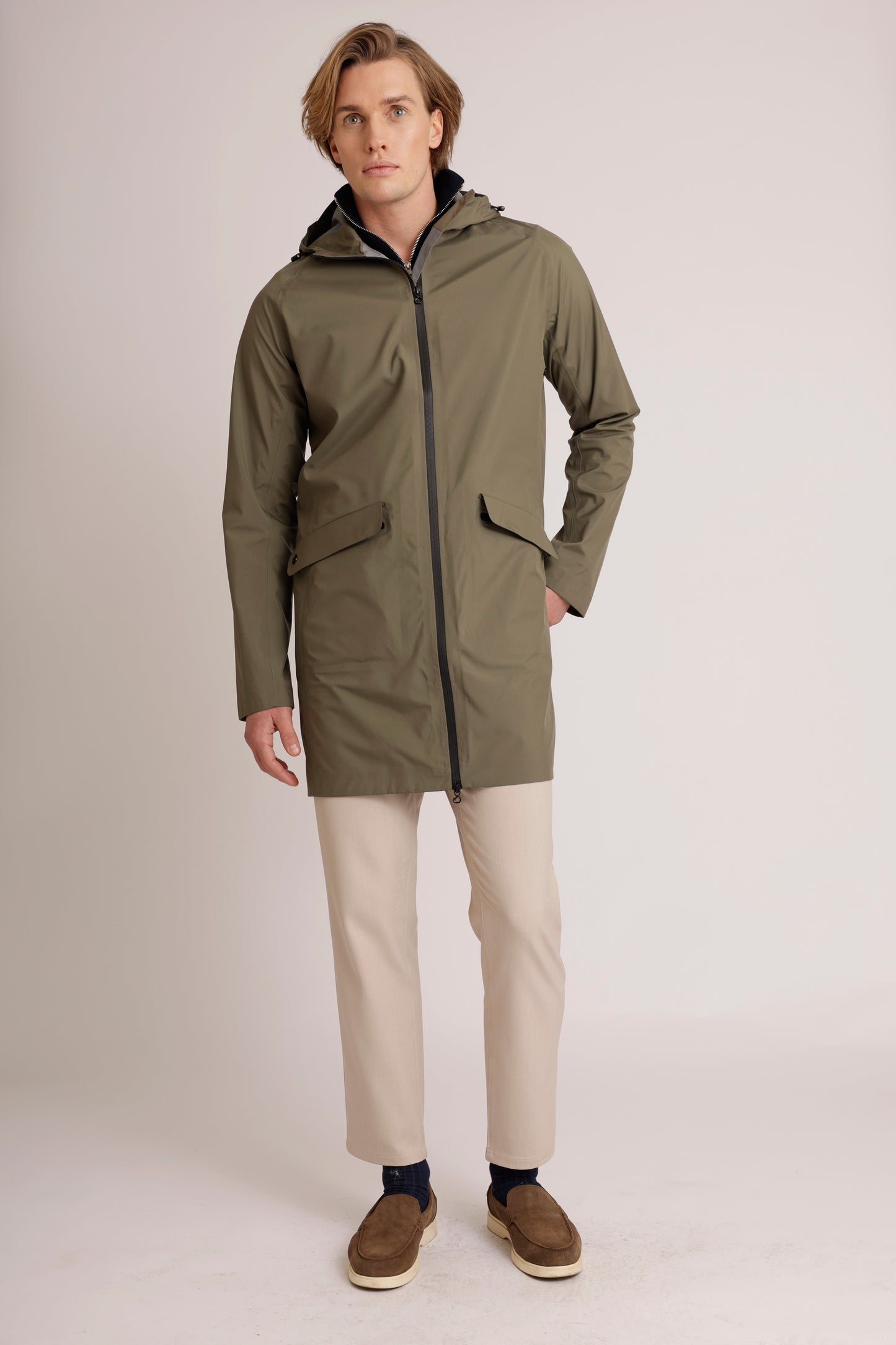 Waterproof Ultra-Lightweight Packable Parka  | Green