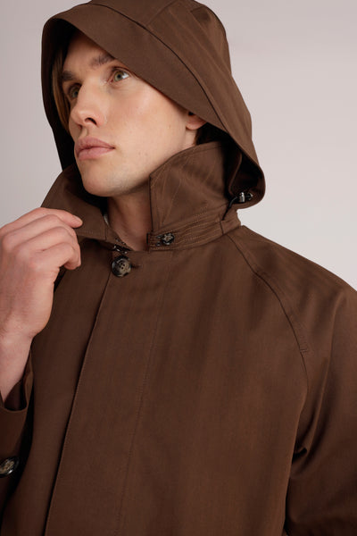 Waterproof Long Trench  |  Brown