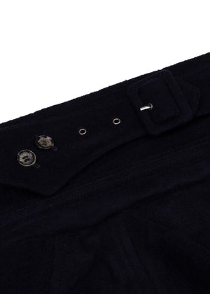 Waterdichte Lange Trenchcoat | Navy Wol
