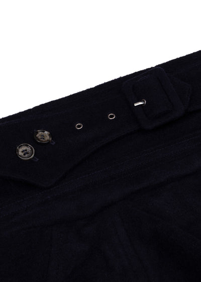 Waterdichte Lange Trenchcoat | Navy Wol