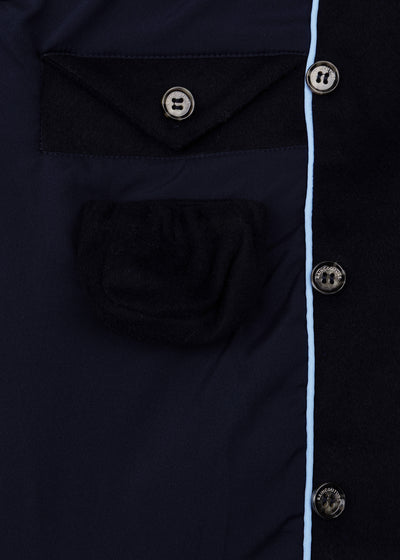Waterdichte Lange Trenchcoat | Navy Wol