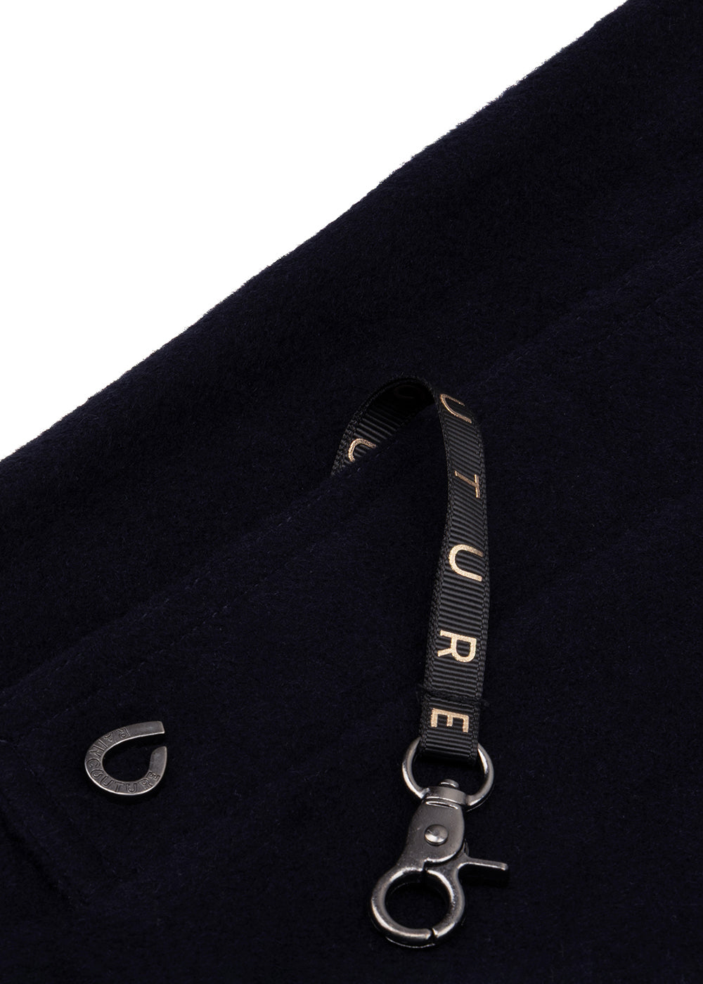 Waterproof Long Trench  |  Navy Wool
