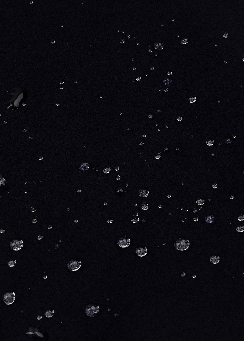 Waterproof Long Trench  |  Navy Wool