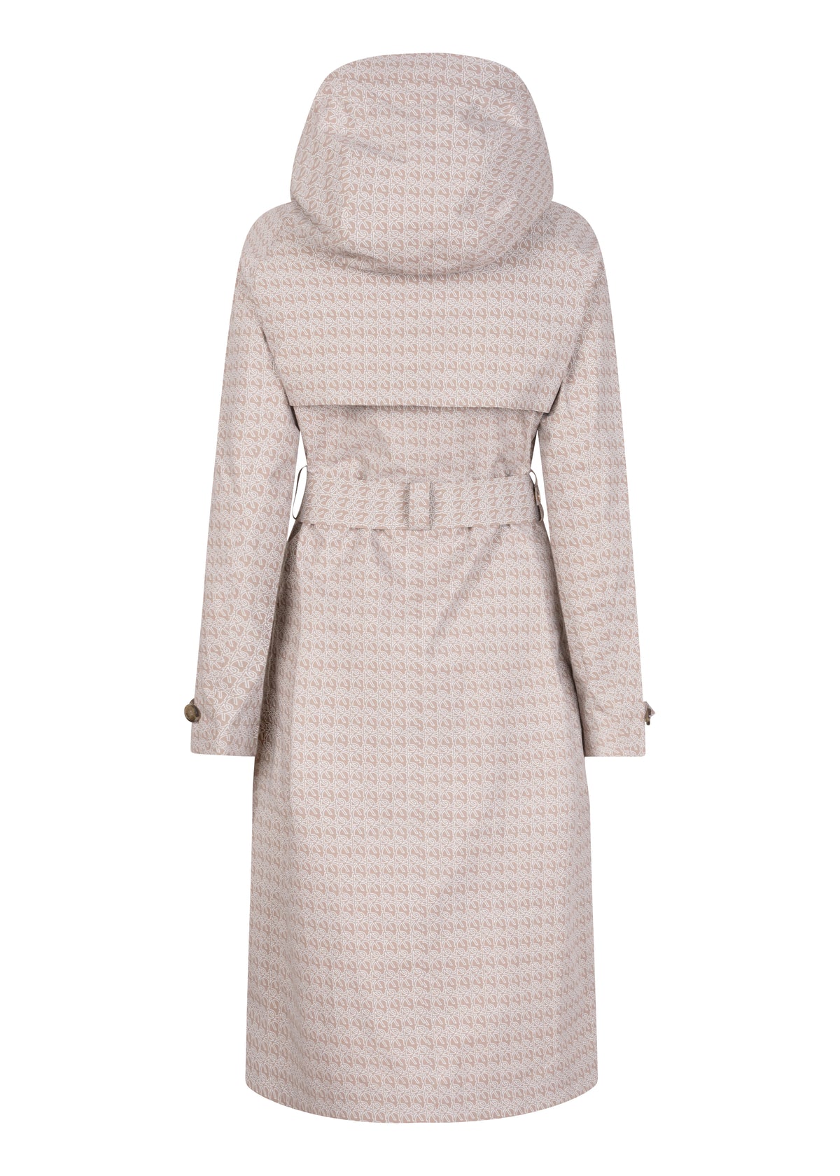 Waterproof Packable Straight-Fit Trenchcoat | Beige Monogram