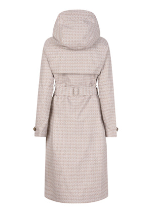Waterproof Packable Straight-Fit Trenchcoat | Beige Monogram